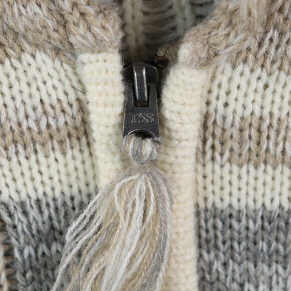 Triple 5 Soul Women's Medium Full Zip Sweater BNWT Brown and Gray - Picture 8 of 12